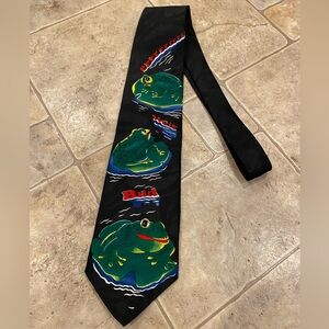 BUDWEISER 1996 BudWeisErrr FROGS Collectors Polyester TIE Black